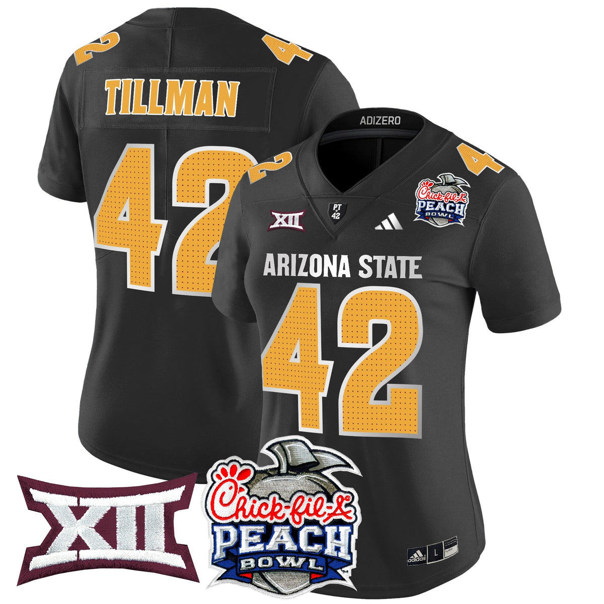 Women's Arizona State Sun Devils 2025 Peach Bowl Vapor Limited Jersey V2 - All Stitched - image 46
