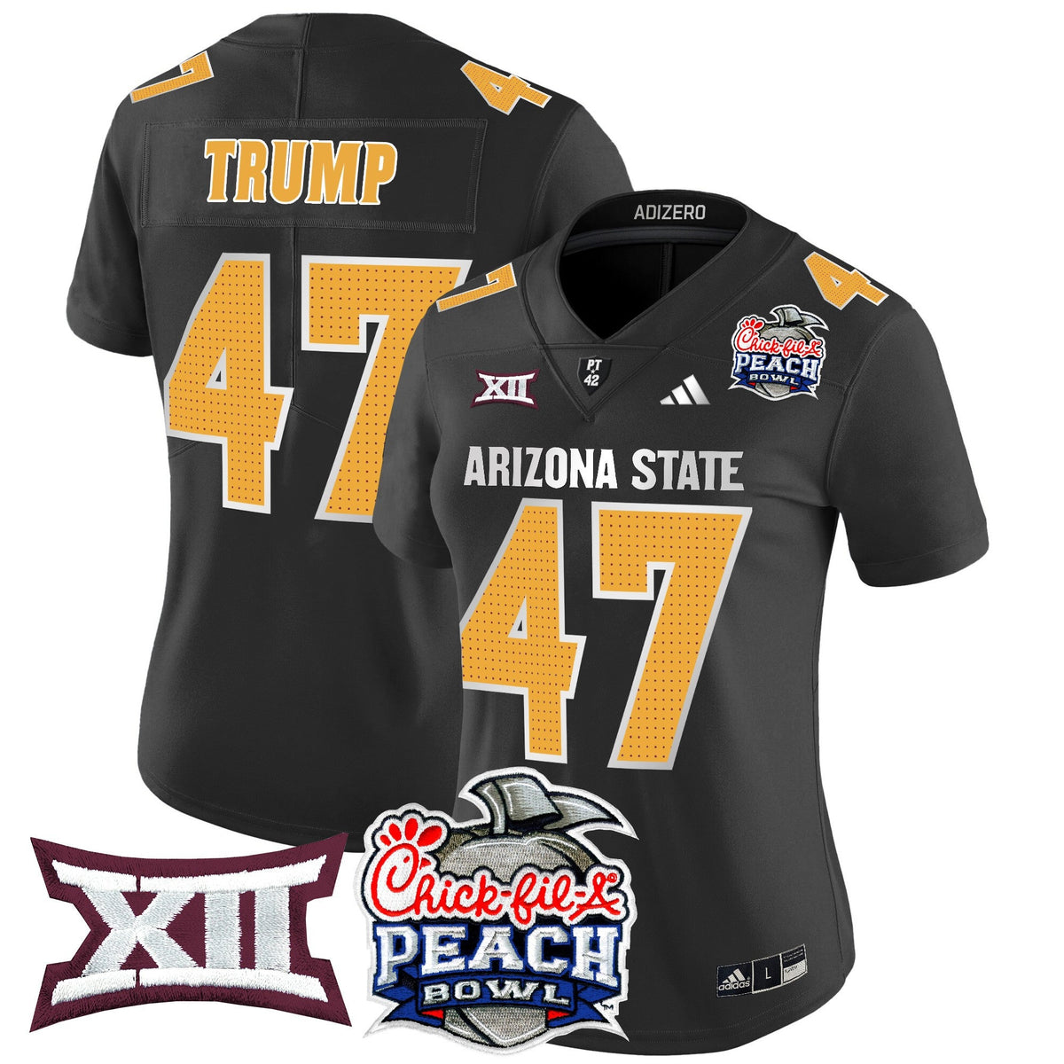 Women's Arizona State Sun Devils 2025 Peach Bowl Vapor Limited Jersey V2 - All Stitched - image 47