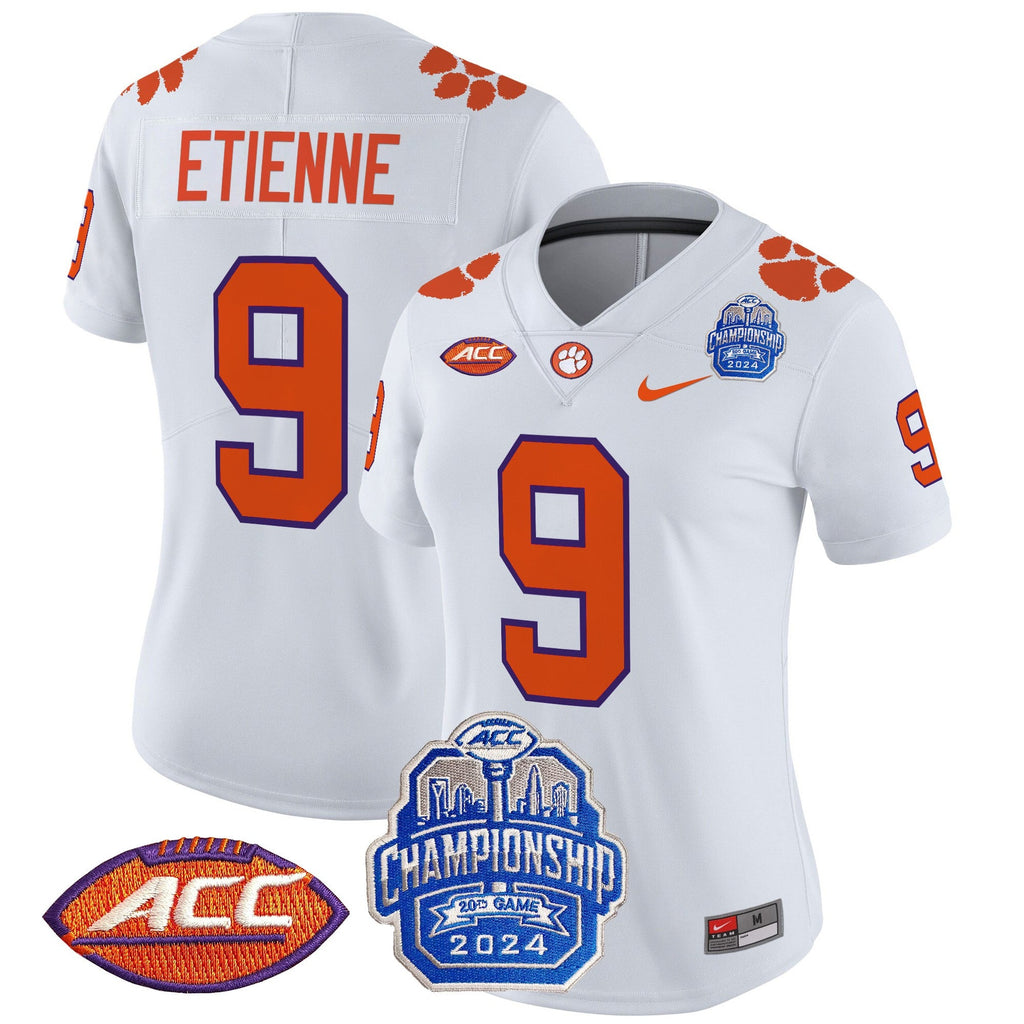 Women's Clemson Tigers 2024 ACC Championship Patch Vapor Limited Jersey - All Stitched - image 42
