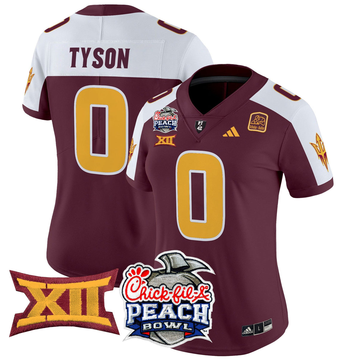 Women's Arizona State Sun Devils 2025 Peach Bowl Vapor Limited Jersey - All Stitched - image 3