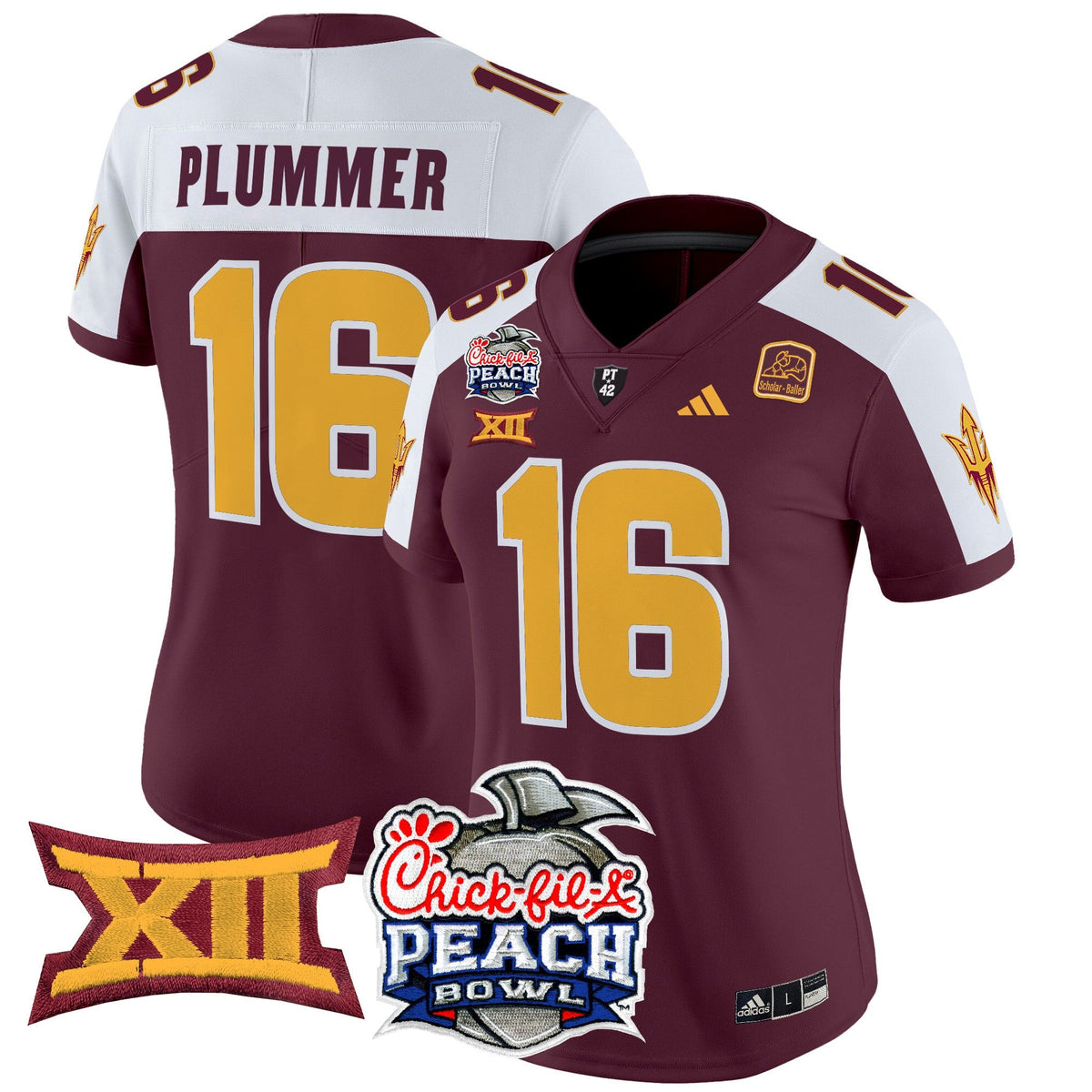 Women's Arizona State Sun Devils 2025 Peach Bowl Vapor Limited Jersey - All Stitched - image 4