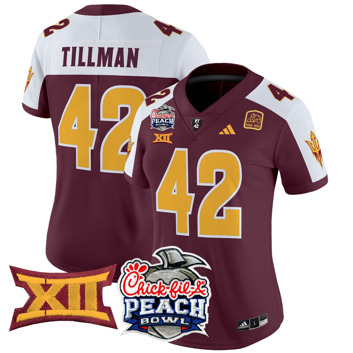 Women's Arizona State Sun Devils 2025 Peach Bowl Vapor Limited Jersey - All Stitched - image 6