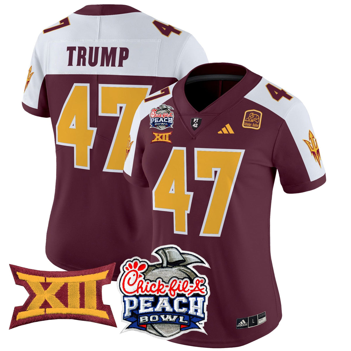 Women's Arizona State Sun Devils 2025 Peach Bowl Vapor Limited Jersey - All Stitched - image 7