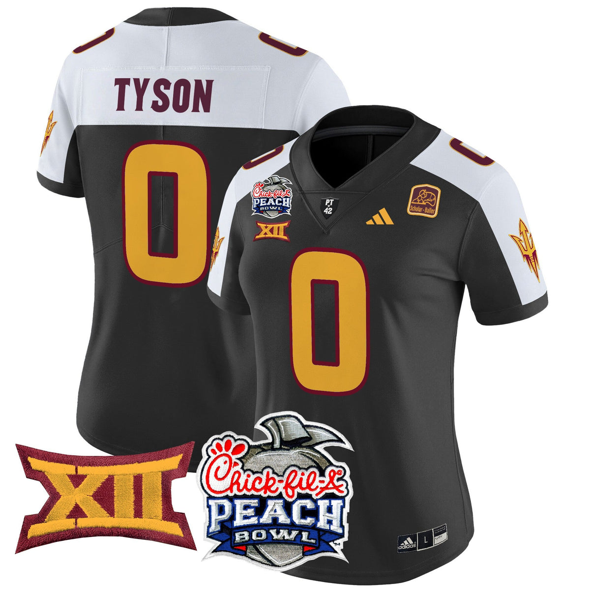 Women's Arizona State Sun Devils 2025 Peach Bowl Vapor Limited Jersey - All Stitched - image 11