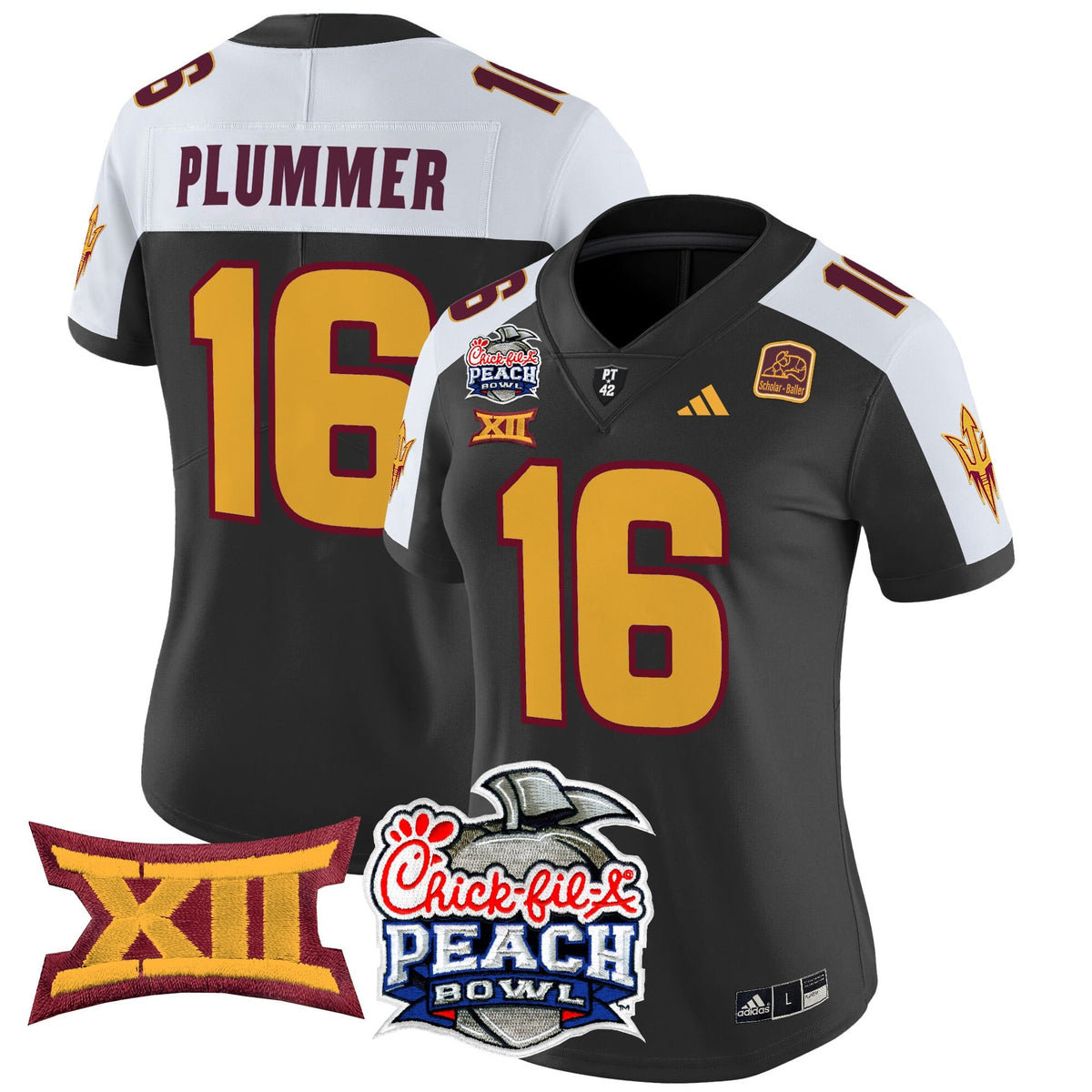 Women's Arizona State Sun Devils 2025 Peach Bowl Vapor Limited Jersey - All Stitched - image 12