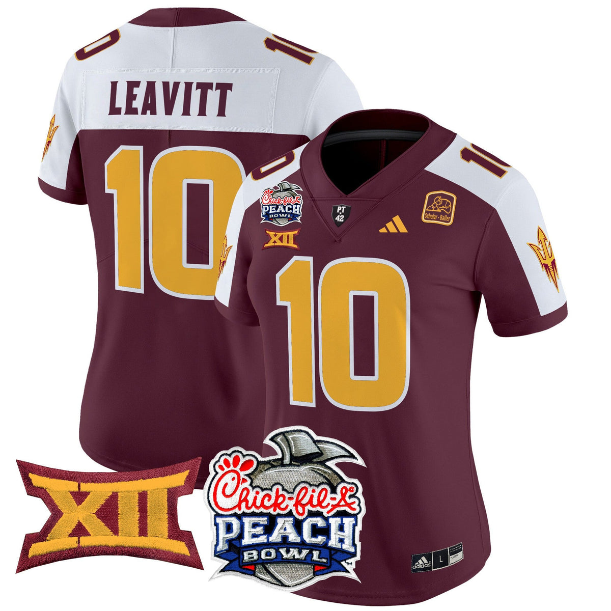 Women's Arizona State Sun Devils 2025 Peach Bowl Vapor Limited Jersey - All Stitched - image 1