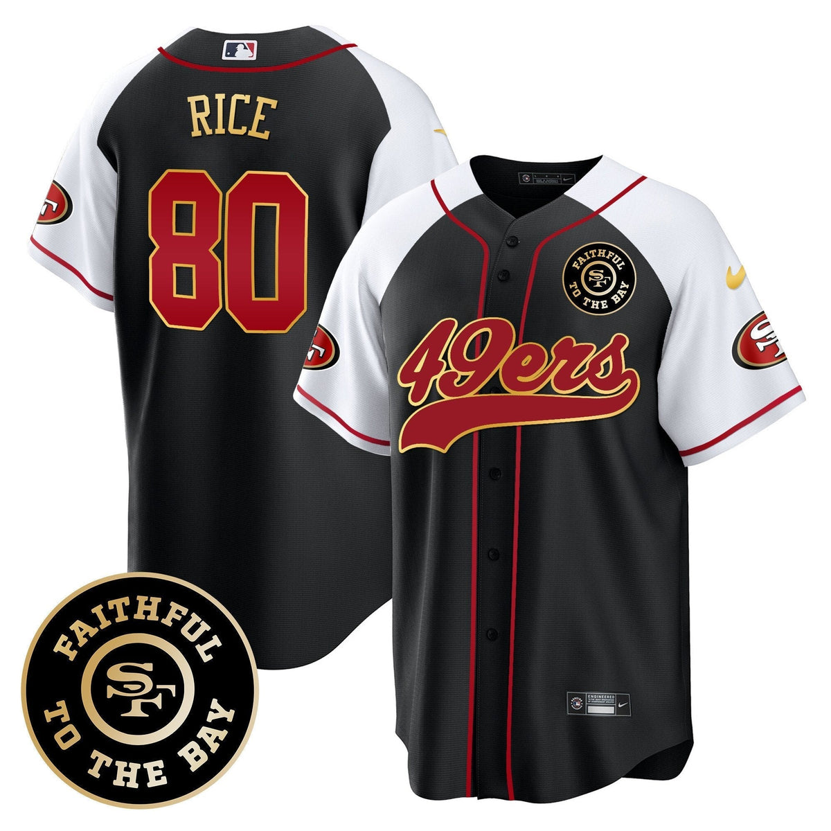 SF Faithful To The Bay Patch Baseball Jersey - All Stitched - image 6
