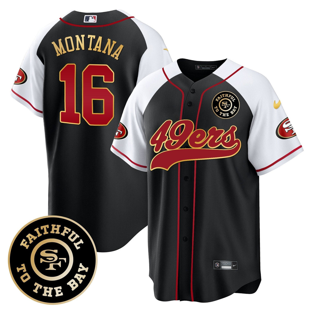 SF Faithful To The Bay Patch Baseball Jersey - All Stitched - image 8
