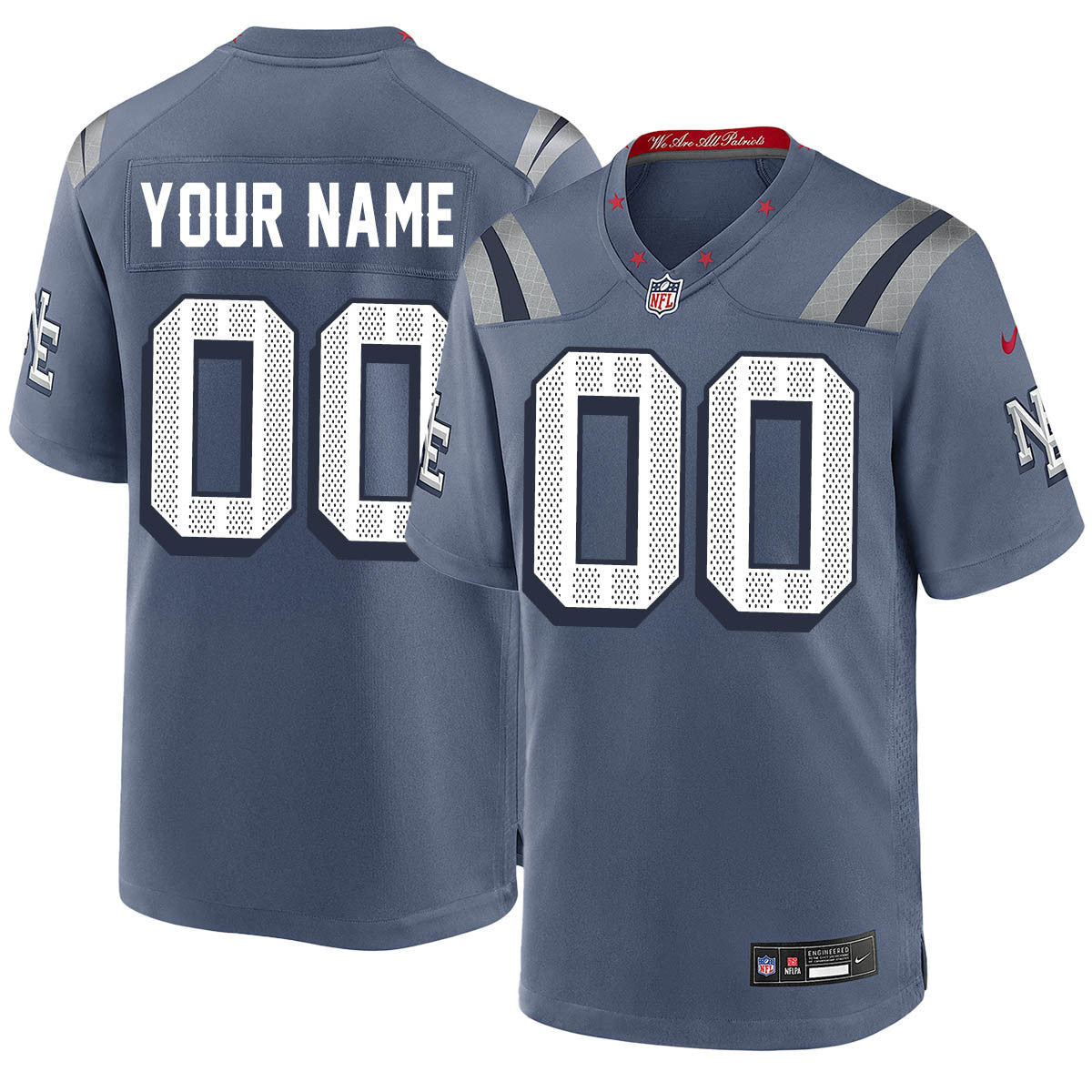 New England Patriots F.U.S.E. Limited Rivalry Series Custom Jersey - All Stitched - image 1