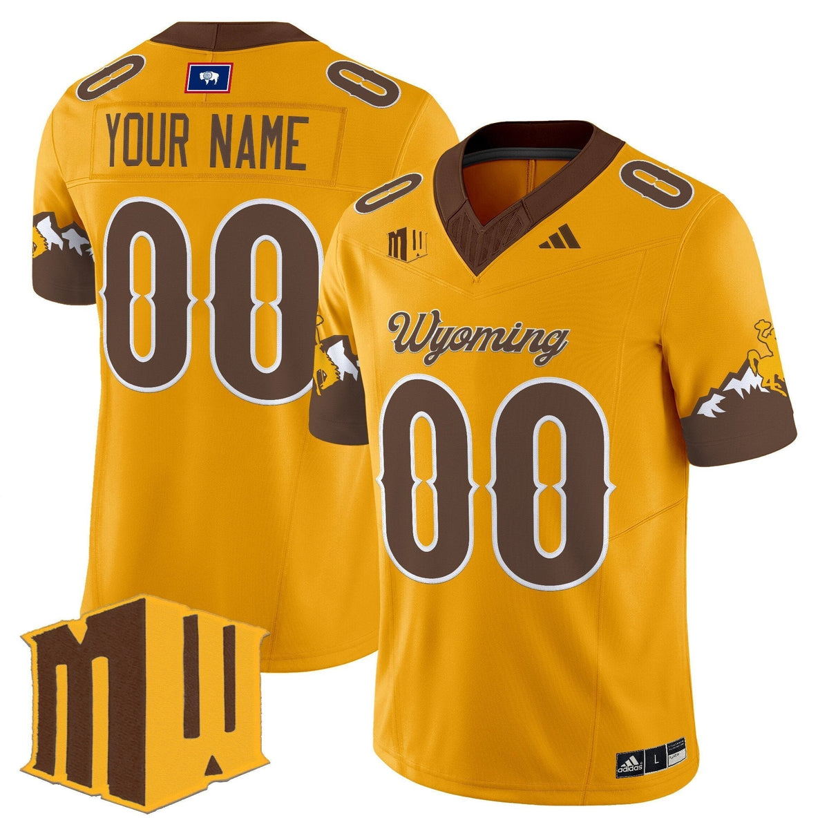 Wyoming Cowboys 2025 Vapor Limited Custom Jersey - All Stitched - image 1