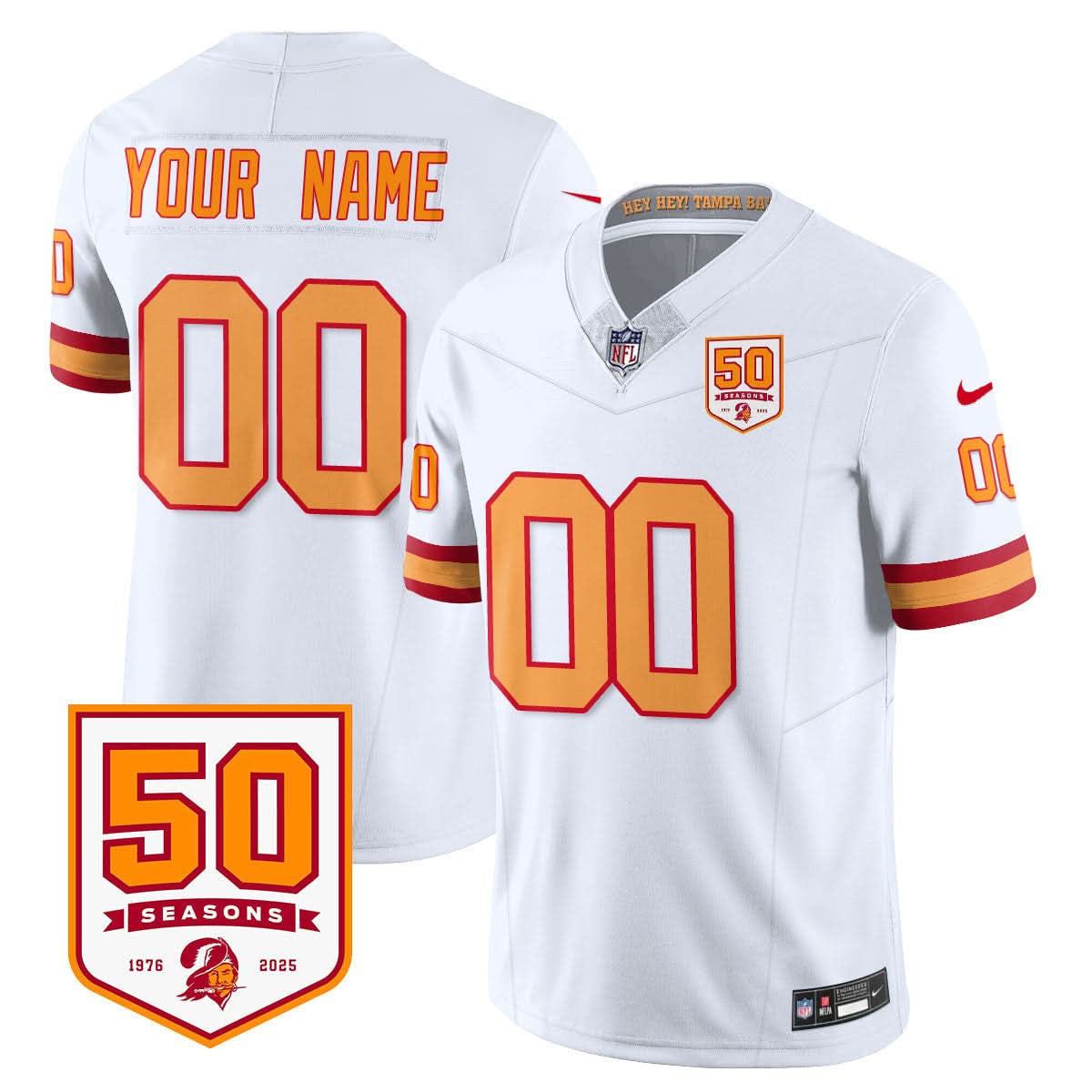 Tampa Bay Buccaneers '76 Vapor Limited Custom Jersey - All Stitched - image 5