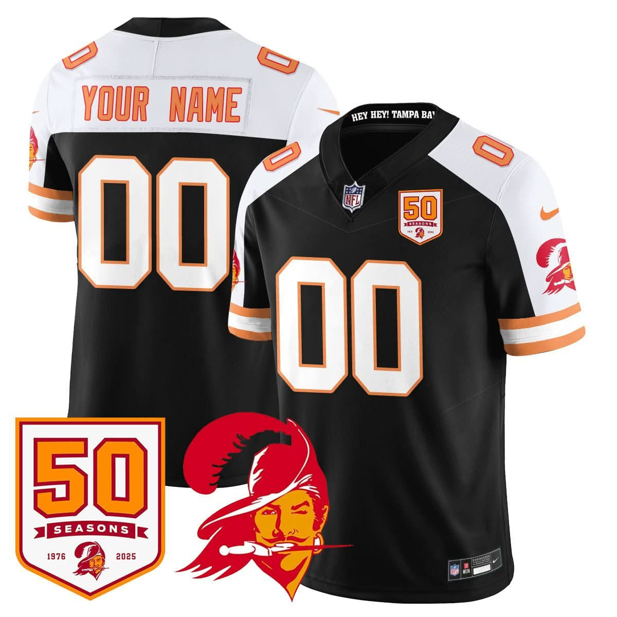 Tampa Bay Buccaneers '76 Vapor Limited Custom Jersey - All Stitched - image 1