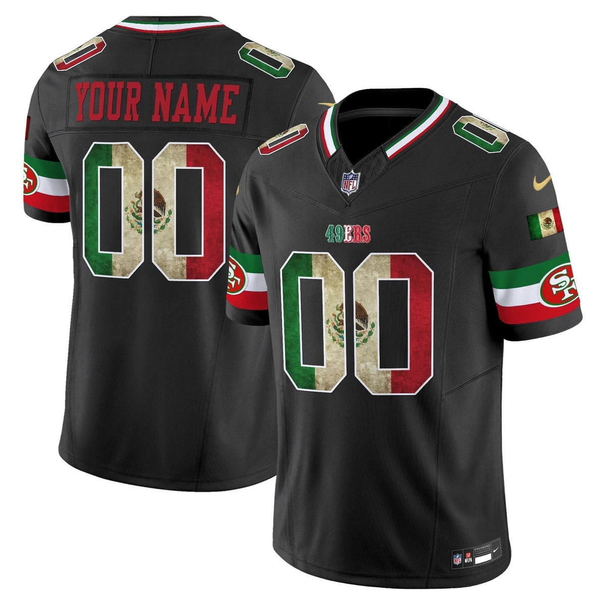 49ers Mexico Vapor Limited Custom Jersey V4 - All Stitched - image 4