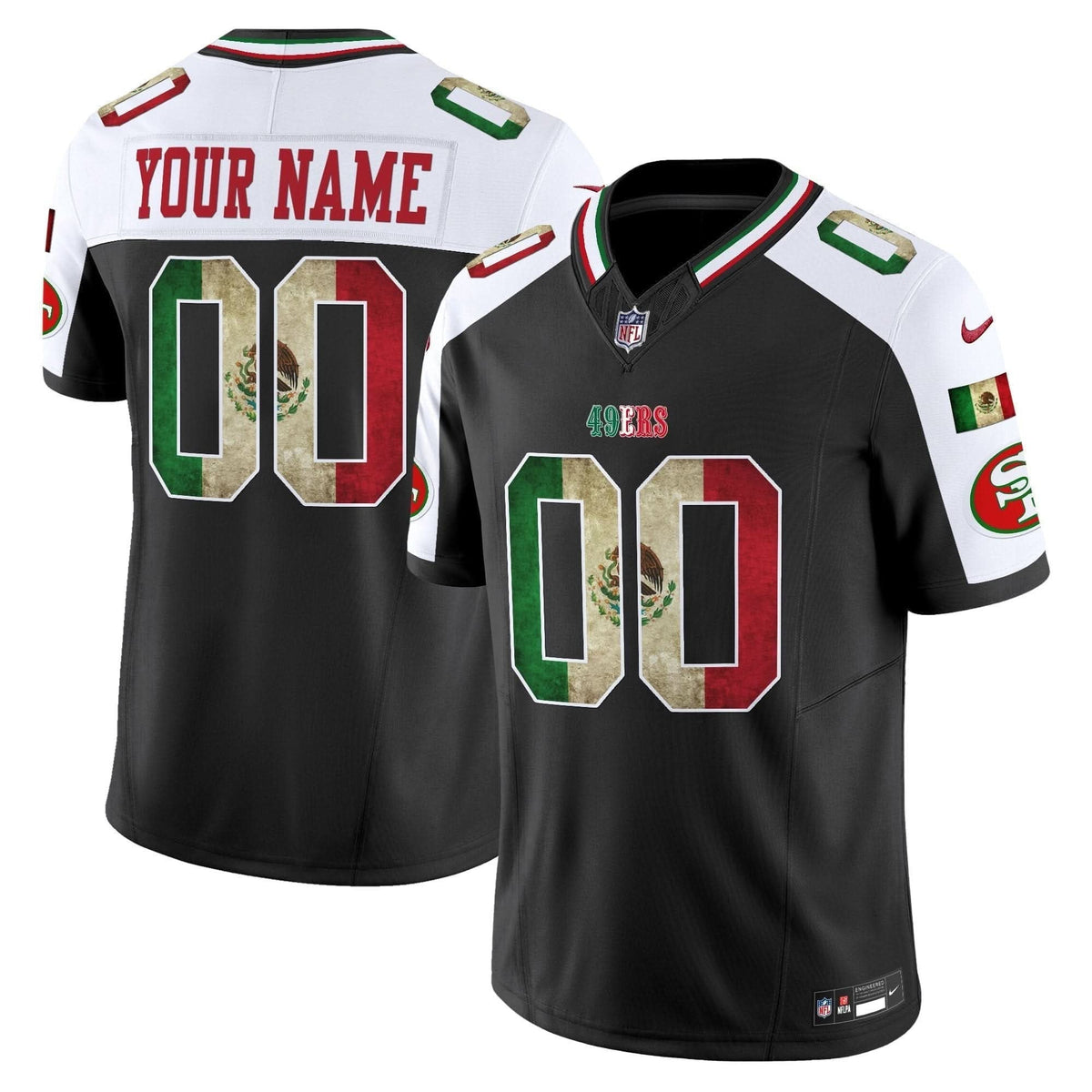 49ers Mexico Vapor Limited Custom Jersey V4 - All Stitched - image 5