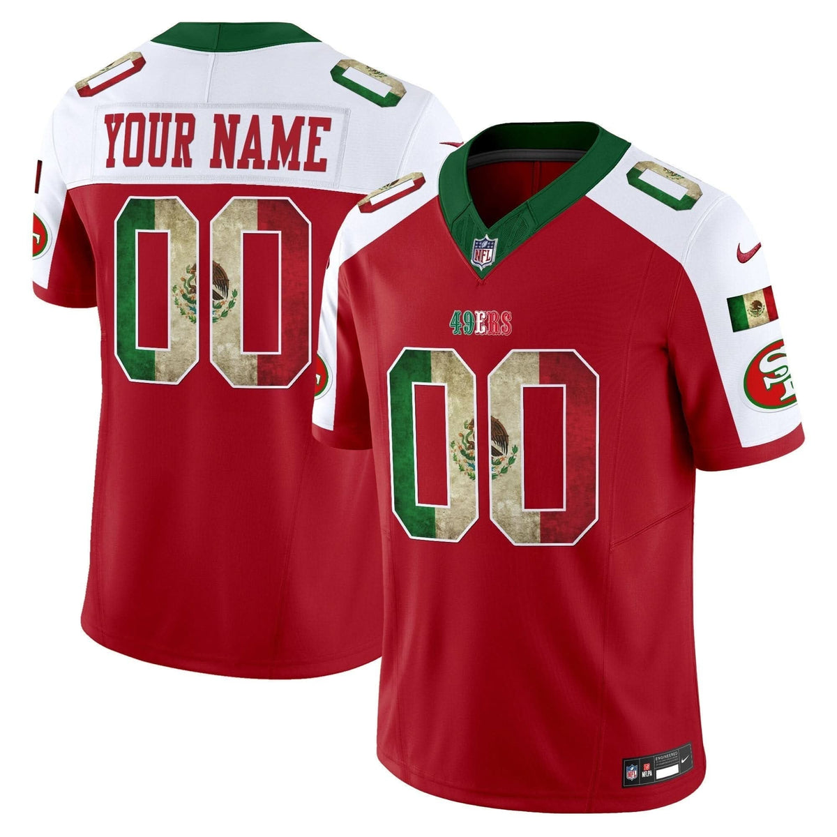 49ers Mexico Vapor Limited Custom Jersey V4 - All Stitched - image 6
