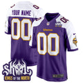 Minnesota Vikings King Of The North Patch Throwback Game Custom Jersey - All Stitched - image 1
