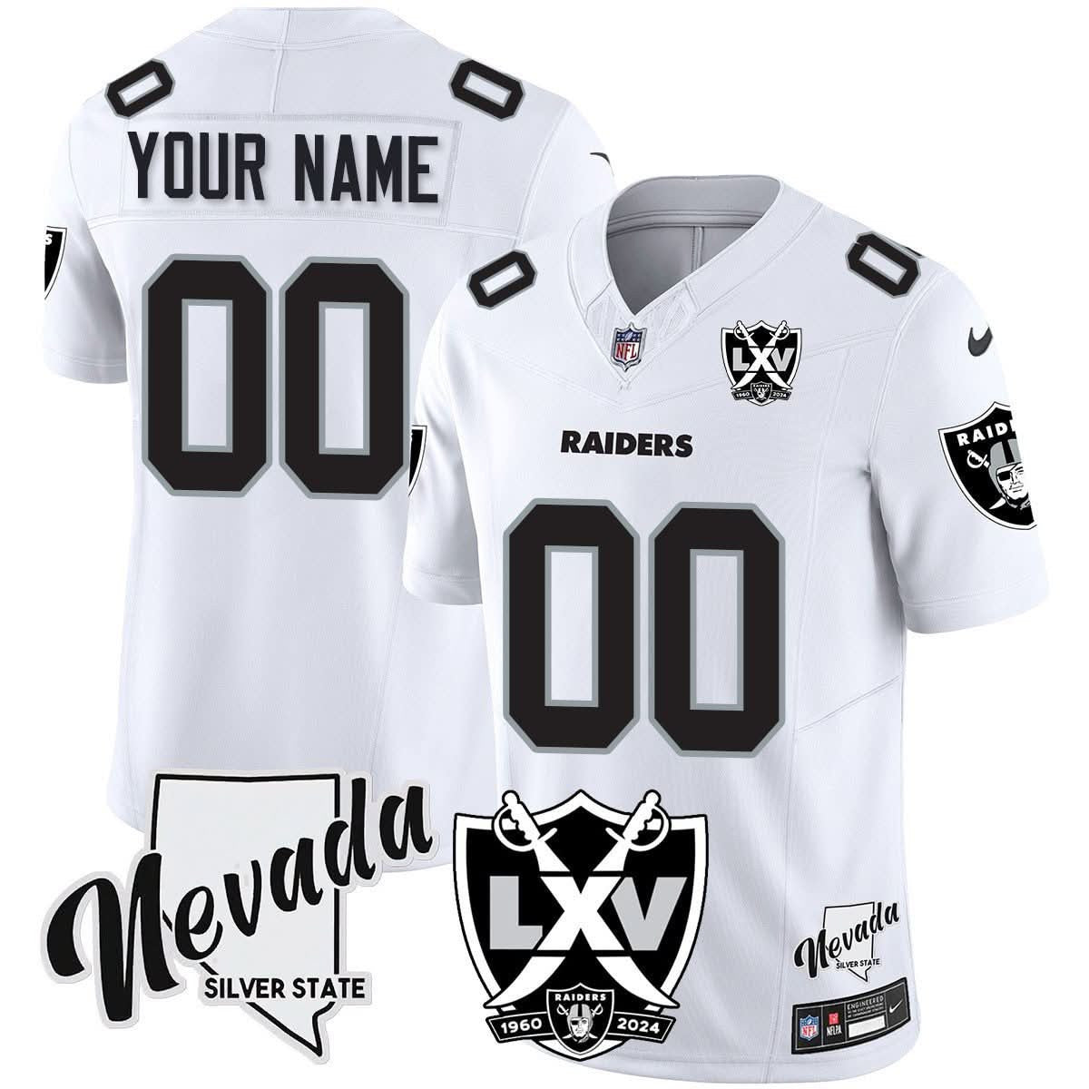 Raiders 2025 Vapor Limited Custom Jersey - 65th Anniversary - All Stitched - image 5