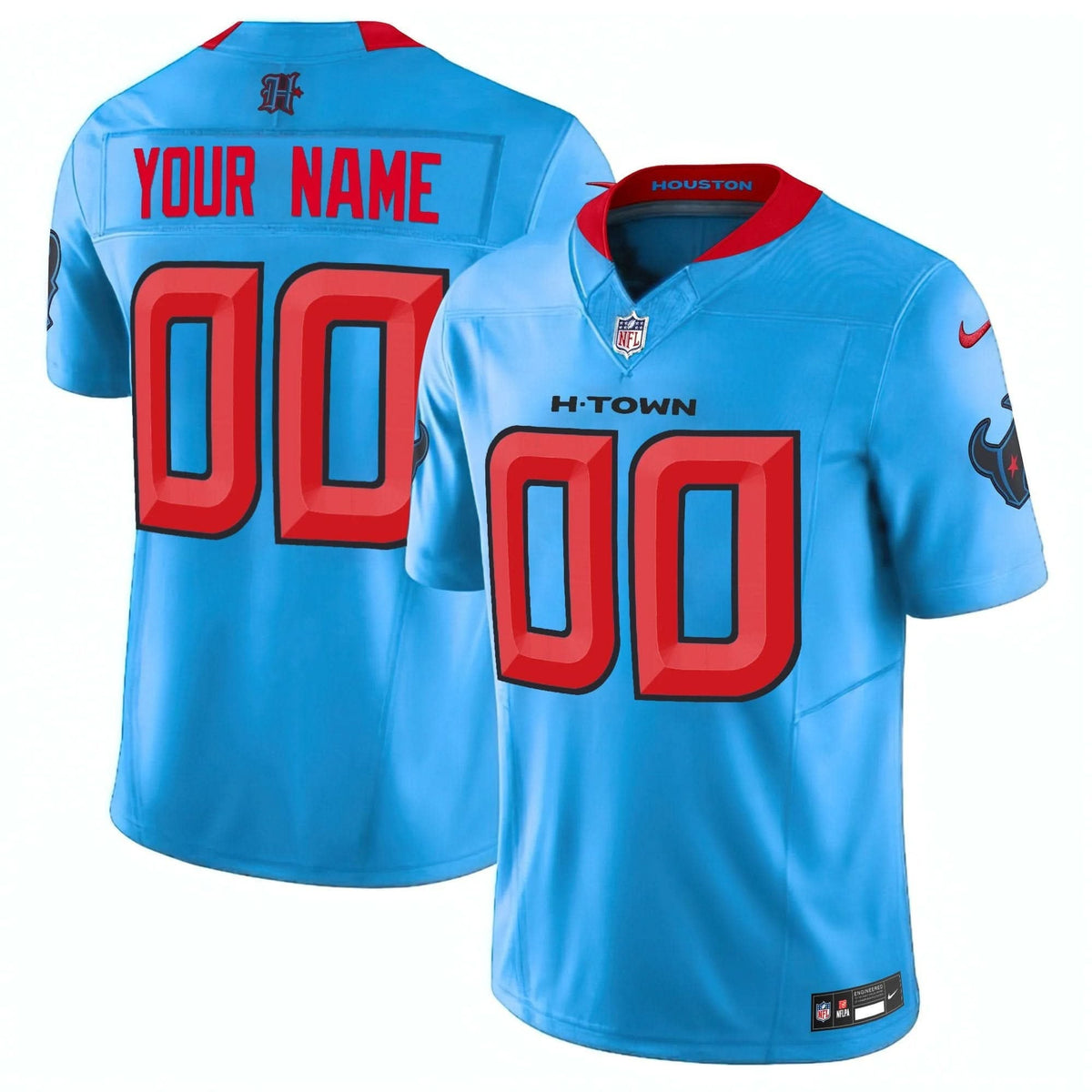 Houston Texans 2024 Vapor Limited Custom Jersey V2 - All Stitched - image 1