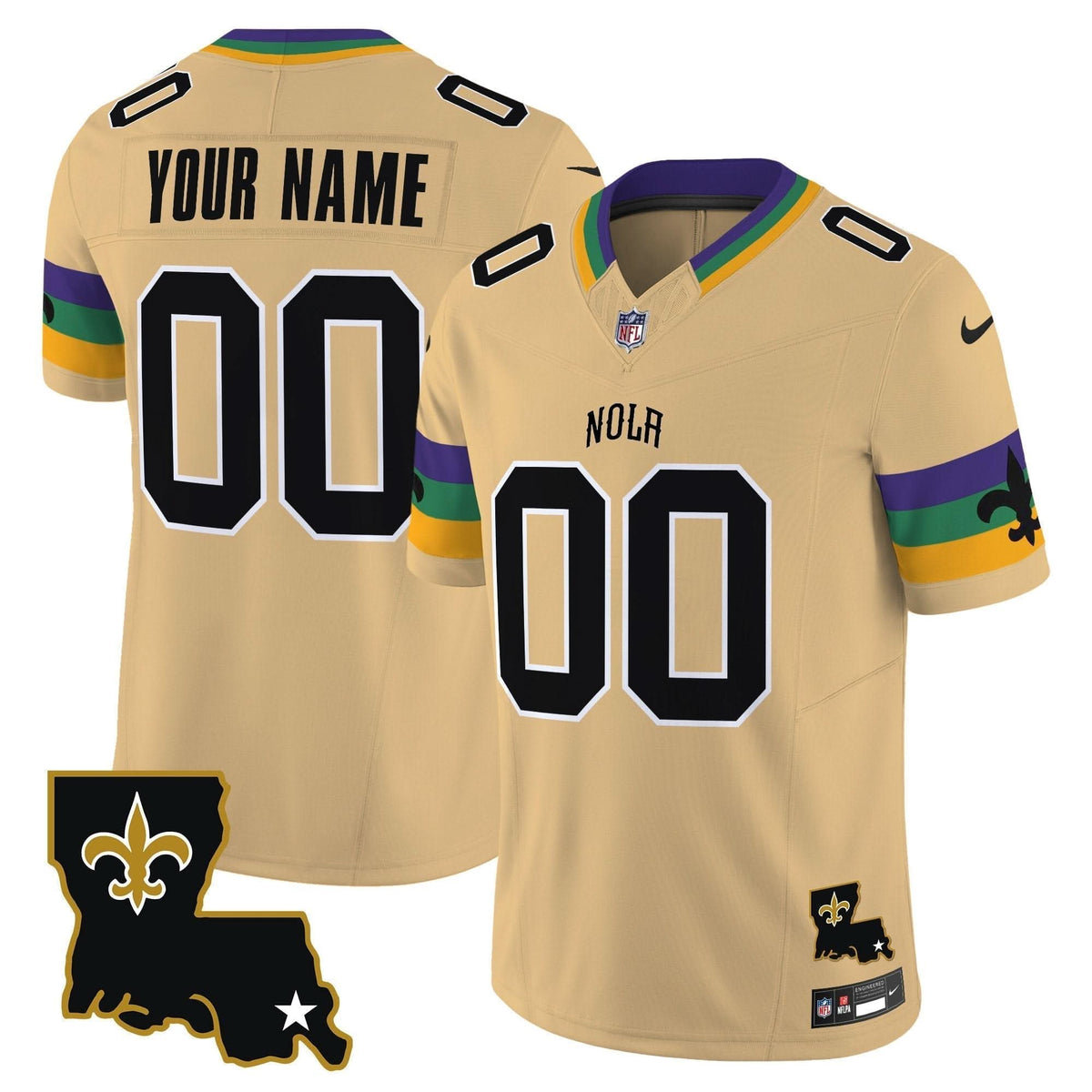 Saints 2024 New Orleans City Vapor Limited Custom Jersey - All Stitched - image 3