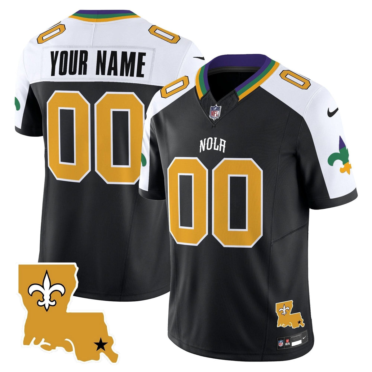 Saints 2024 New Orleans City Vapor Limited Custom Jersey - All Stitched - image 4