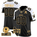 Cowboys Est. 1960 & We Dem Boyz Patch Gold Vapor Limited Custom Jersey V2 - All Stitched - image 1