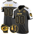 Packers John Madden & Home Patch Gold Vapor Limited Custom Jersey - All Stitched - image 1