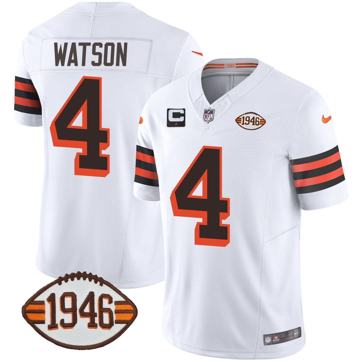 Browns 1946 75th Anniversary Patch Jersey - All Stitched - image 3