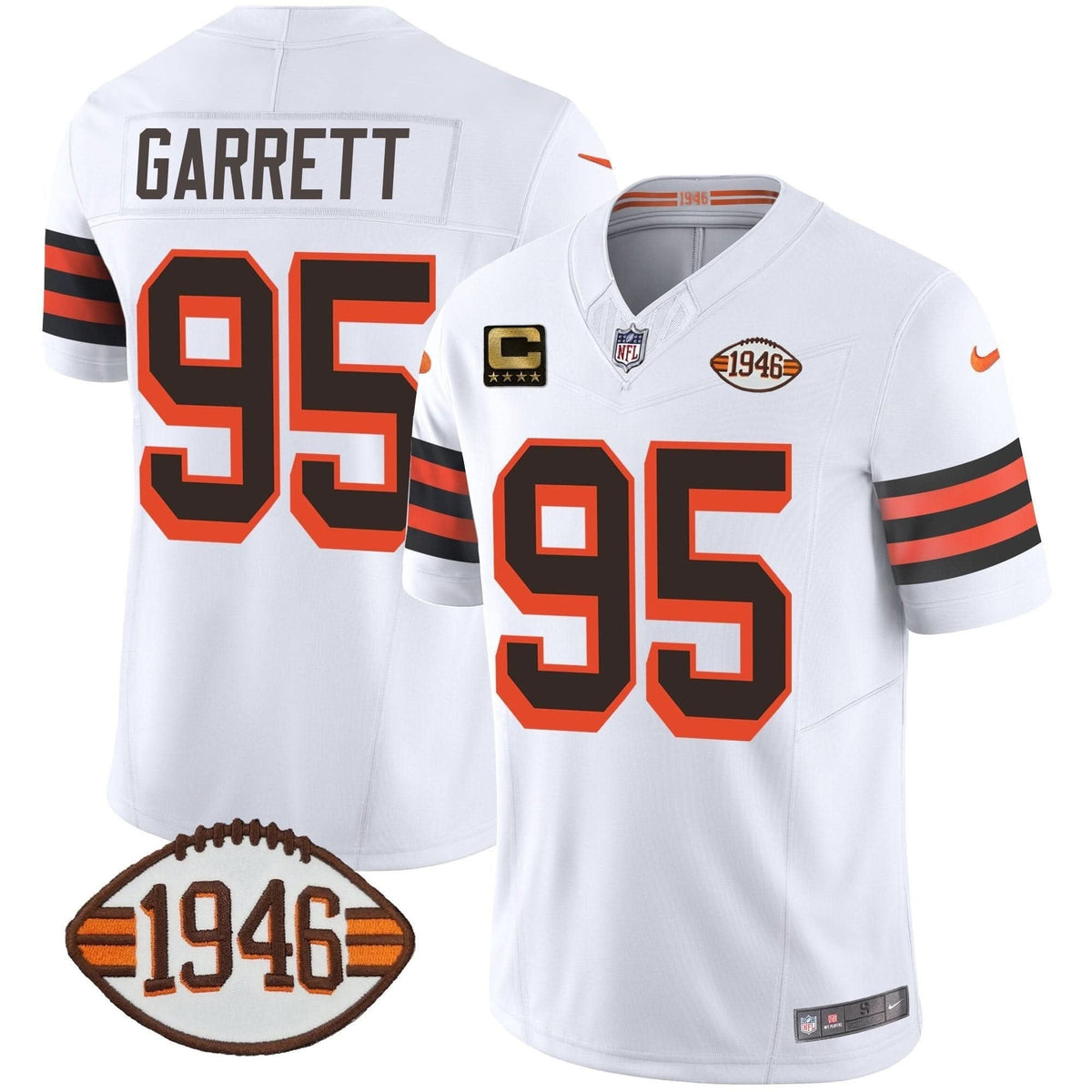 Browns 1946 75th Anniversary Patch Jersey - All Stitched - image 6