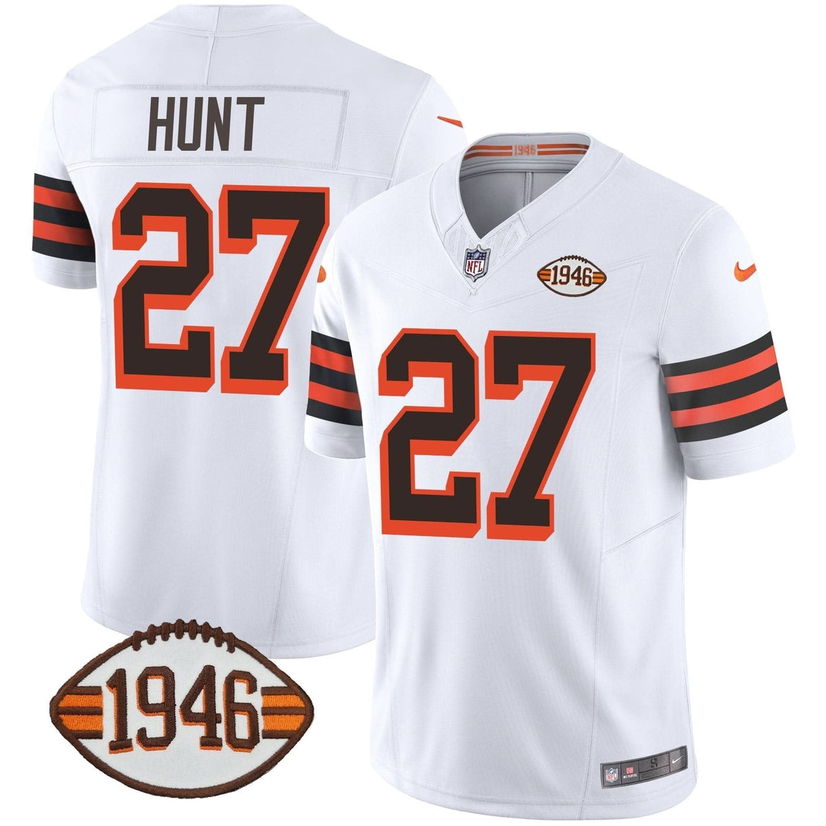 Browns 1946 75th Anniversary Patch Jersey - All Stitched - image 8
