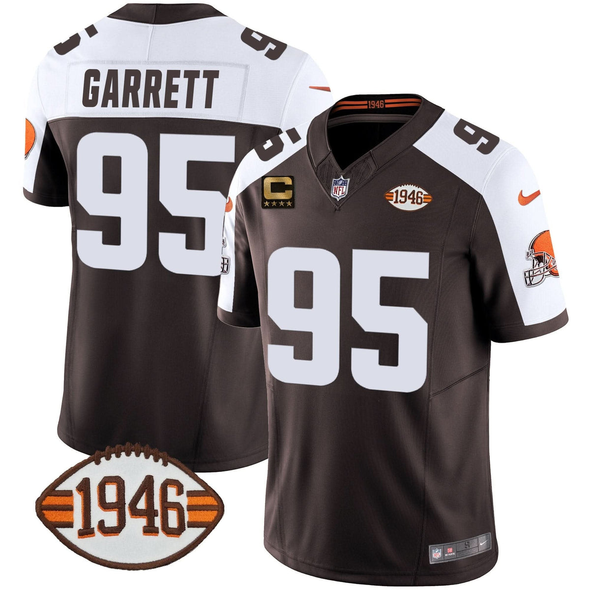 Browns 1946 75th Anniversary Patch Jersey - All Stitched - image 15