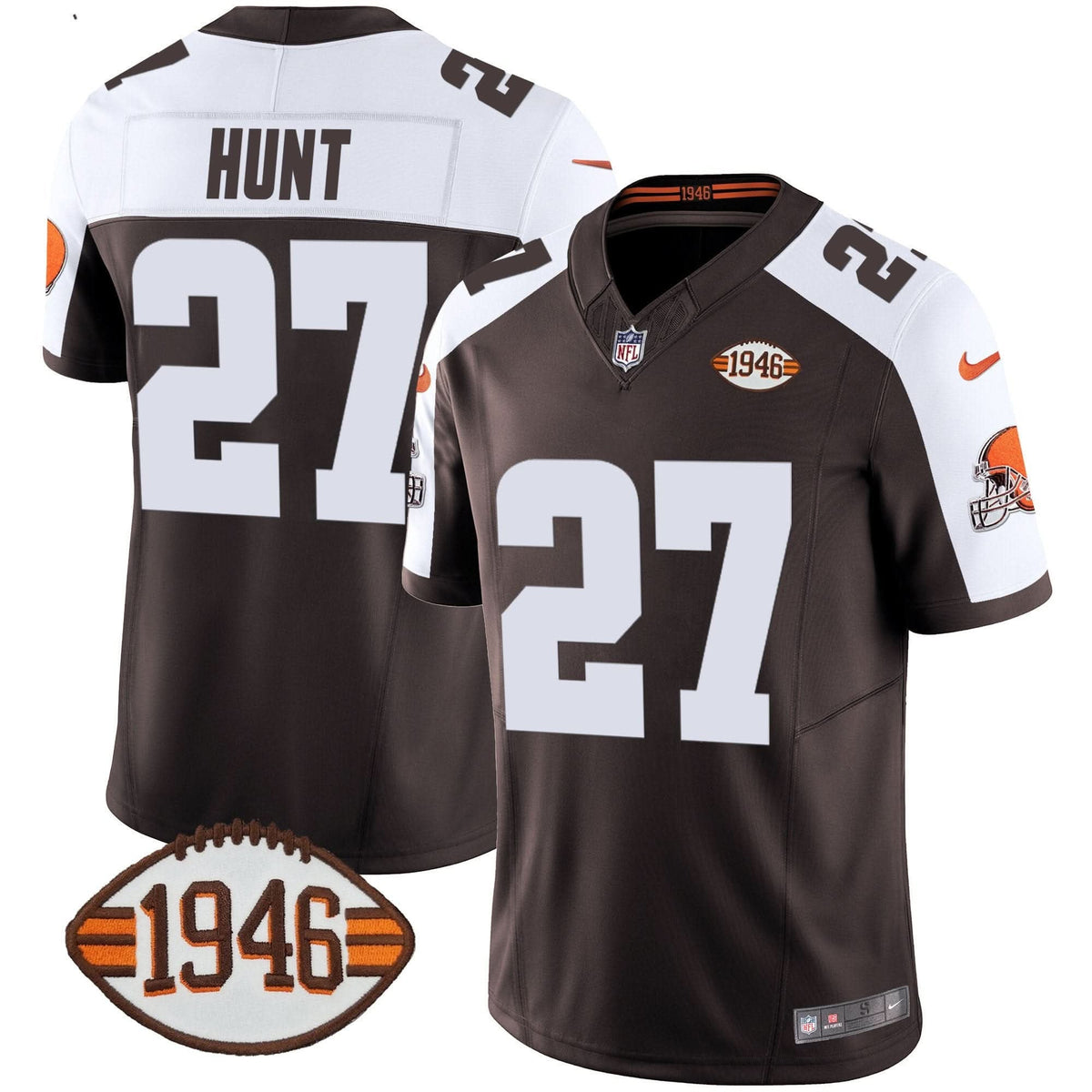 Browns 1946 75th Anniversary Patch Jersey - All Stitched - image 17