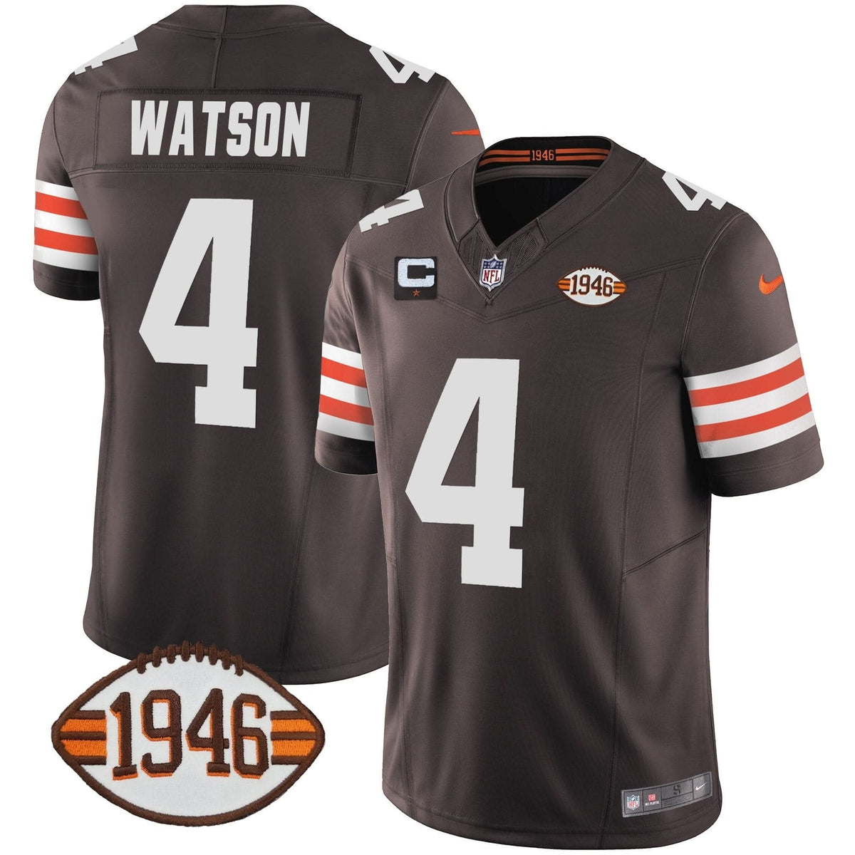 Browns 1946 75th Anniversary Patch Jersey - All Stitched - image 21