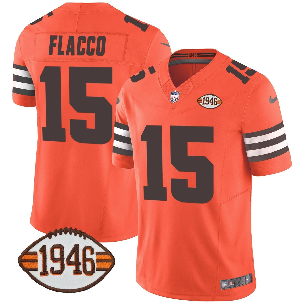 Browns 1946 75th Anniversary Patch Jersey - All Stitched - image 28