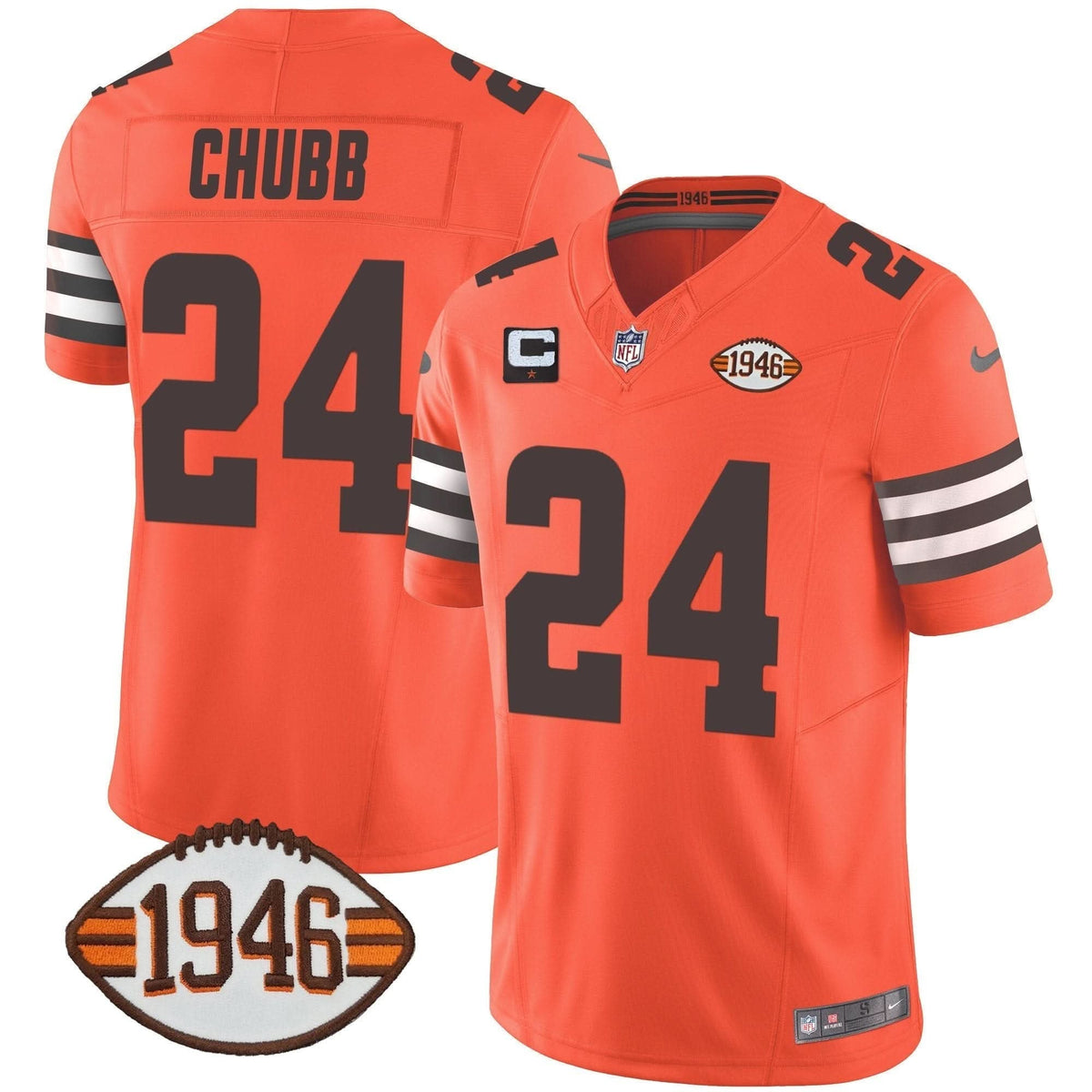 Browns 1946 75th Anniversary Patch Jersey - All Stitched - image 29