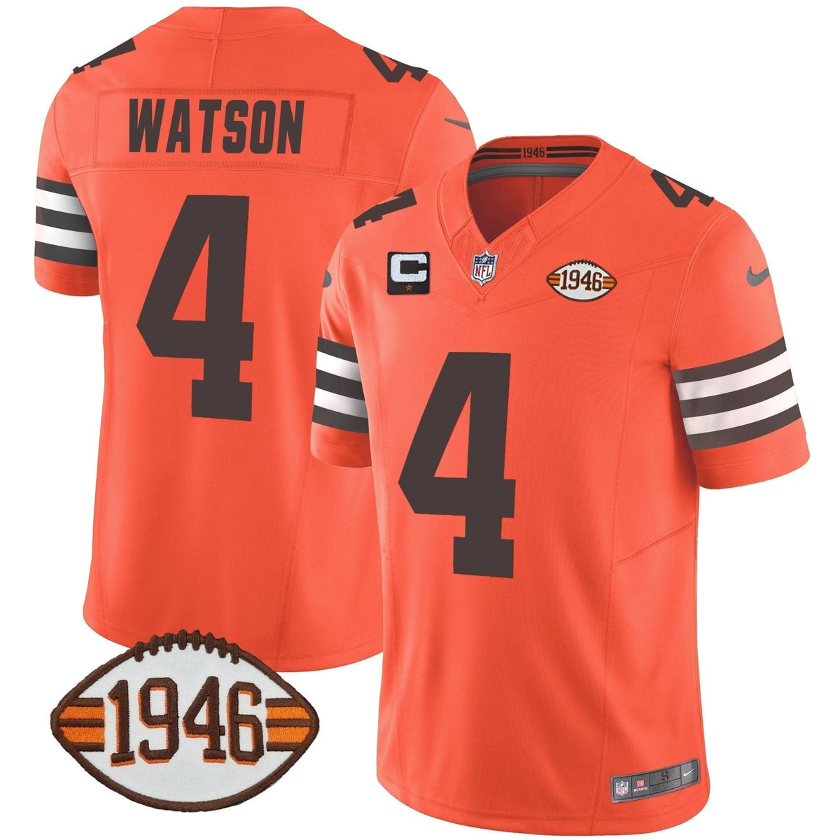 Browns 1946 75th Anniversary Patch Jersey - All Stitched - image 30