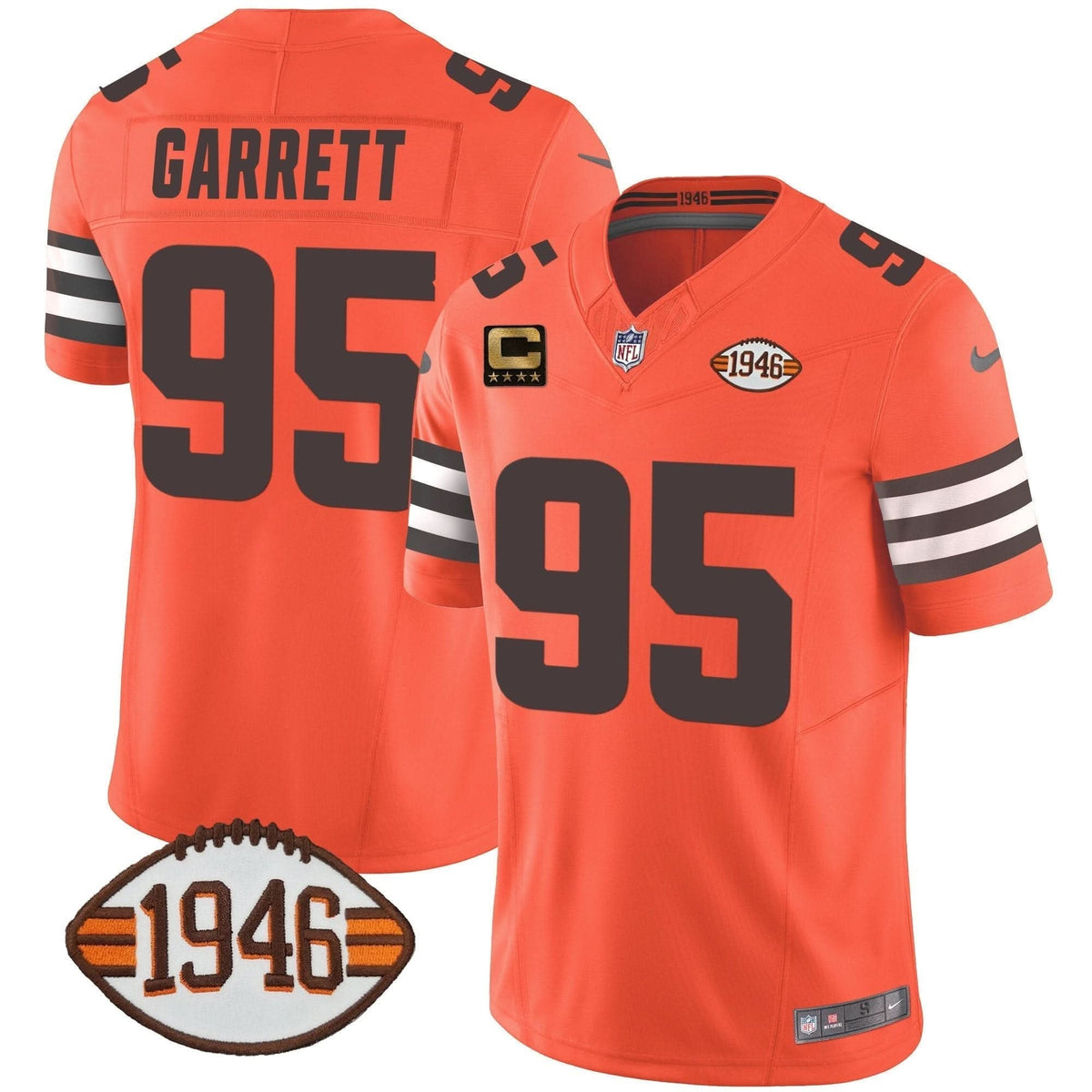 Browns 1946 75th Anniversary Patch Jersey - All Stitched - image 33