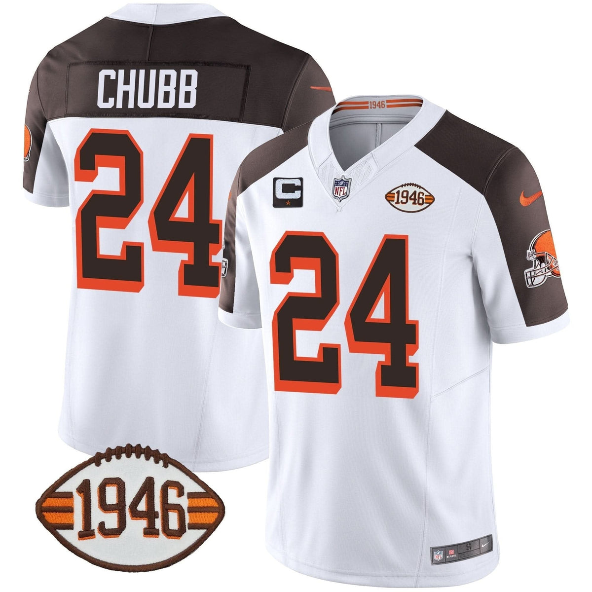 Browns 1946 75th Anniversary Patch Jersey - All Stitched - image 38