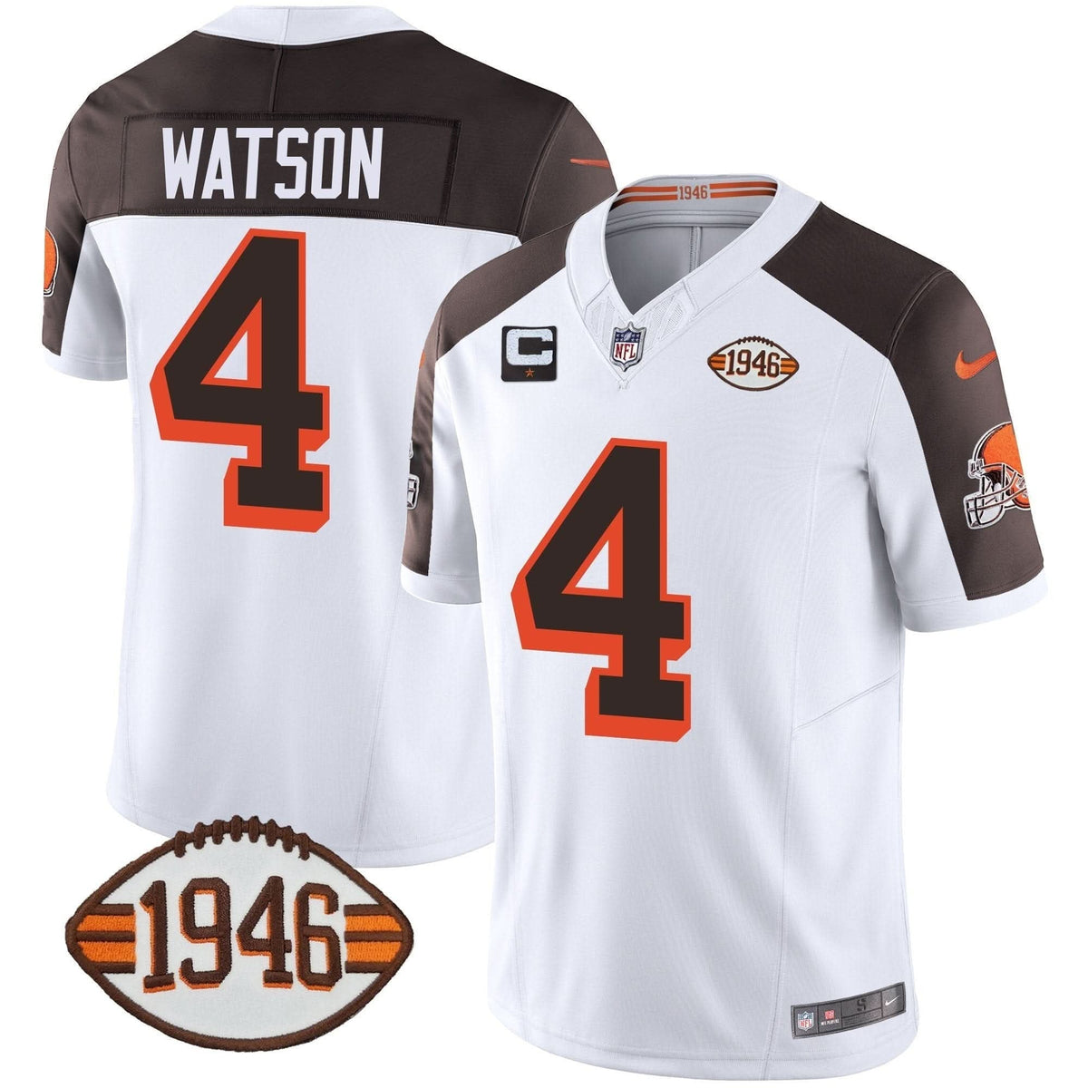 Browns 1946 75th Anniversary Patch Jersey - All Stitched - image 39