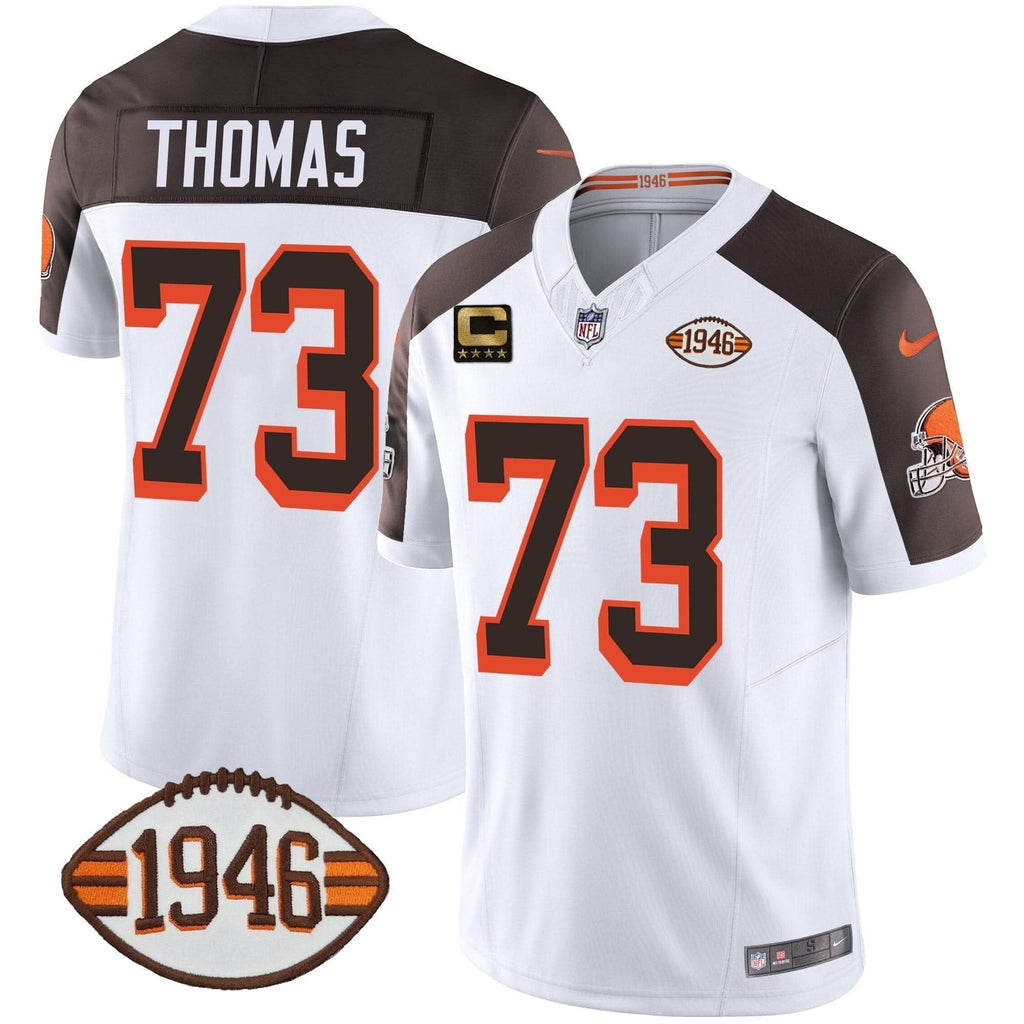 Browns 1946 75th Anniversary Patch Jersey - All Stitched - image 40