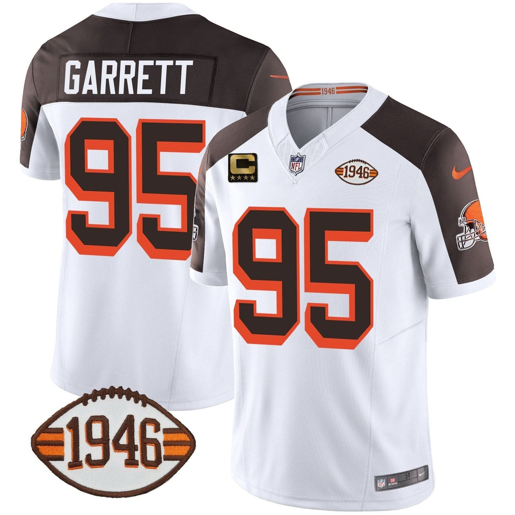 Browns 1946 75th Anniversary Patch Jersey - All Stitched - image 42