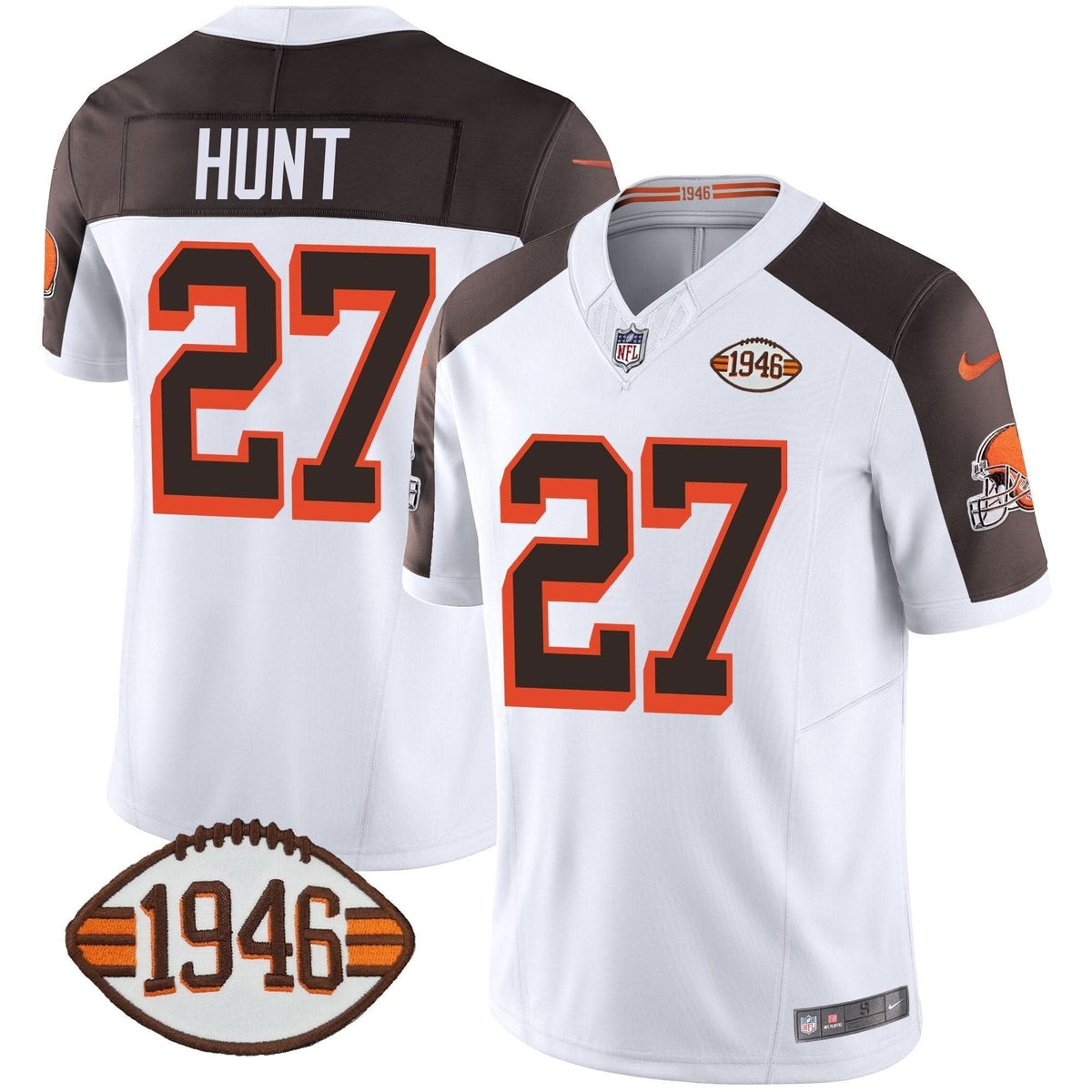 Browns 1946 75th Anniversary Patch Jersey - All Stitched - image 44