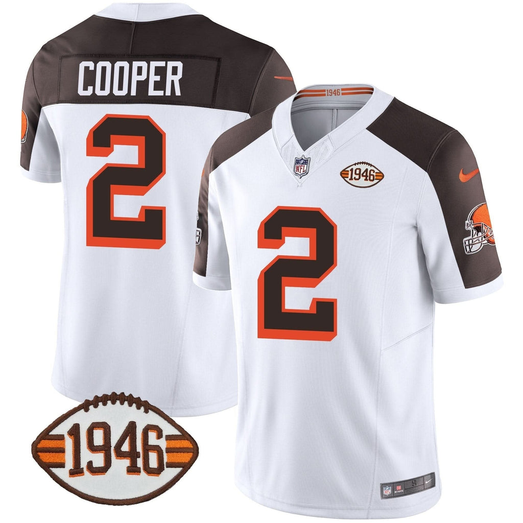 Browns 1946 75th Anniversary Patch Jersey - All Stitched - image 45