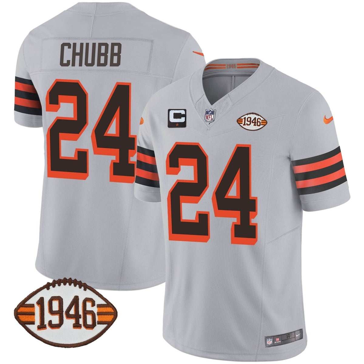Browns 1946 75th Anniversary Patch Jersey - All Stitched - image 47