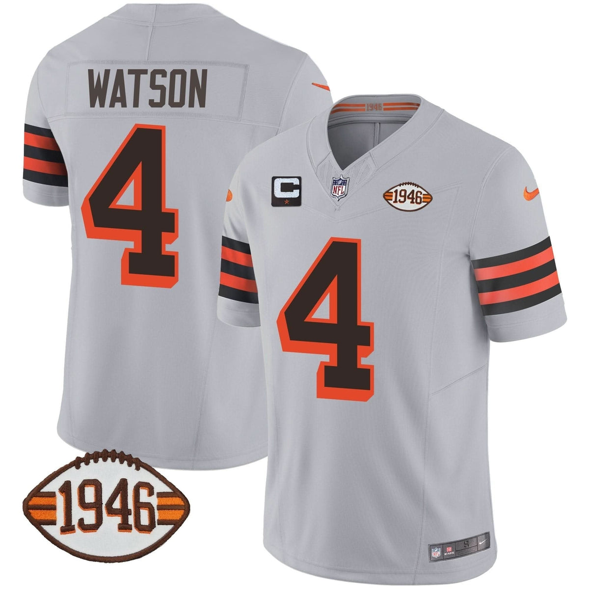Browns 1946 75th Anniversary Patch Jersey - All Stitched - image 48