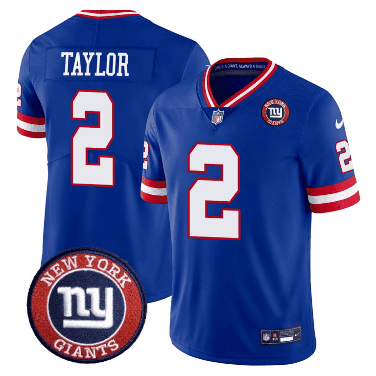 Giants Logo Patch Limited Jersey - All Stitched - image 4