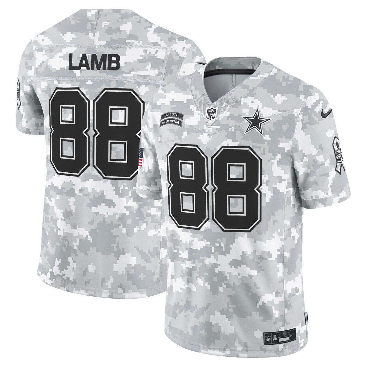 Dallas Cowboys 2024 Salute to Service Vapor Limited Jersey - All stitched - image 3