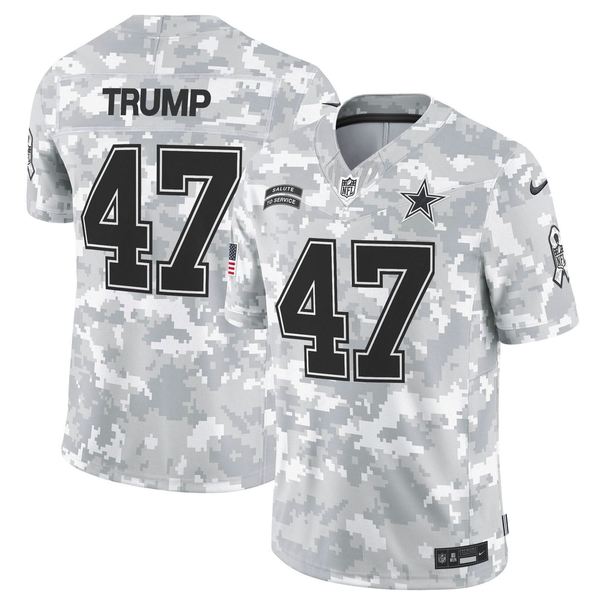 Dallas Cowboys 2024 Salute to Service Vapor Limited Jersey - All stitched - image 8