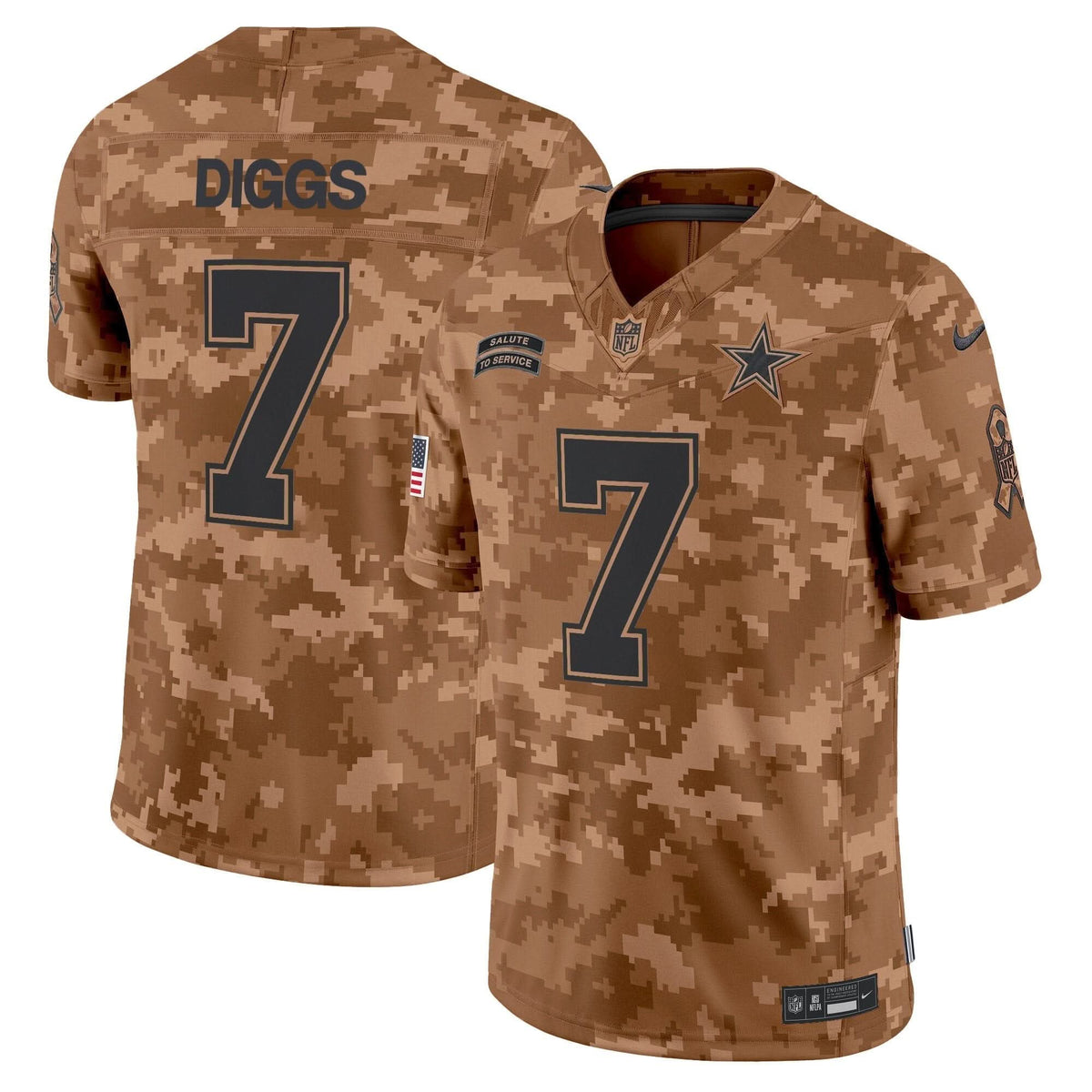 Dallas Cowboys 2024 Salute to Service Vapor Limited Jersey - All stitched - image 13