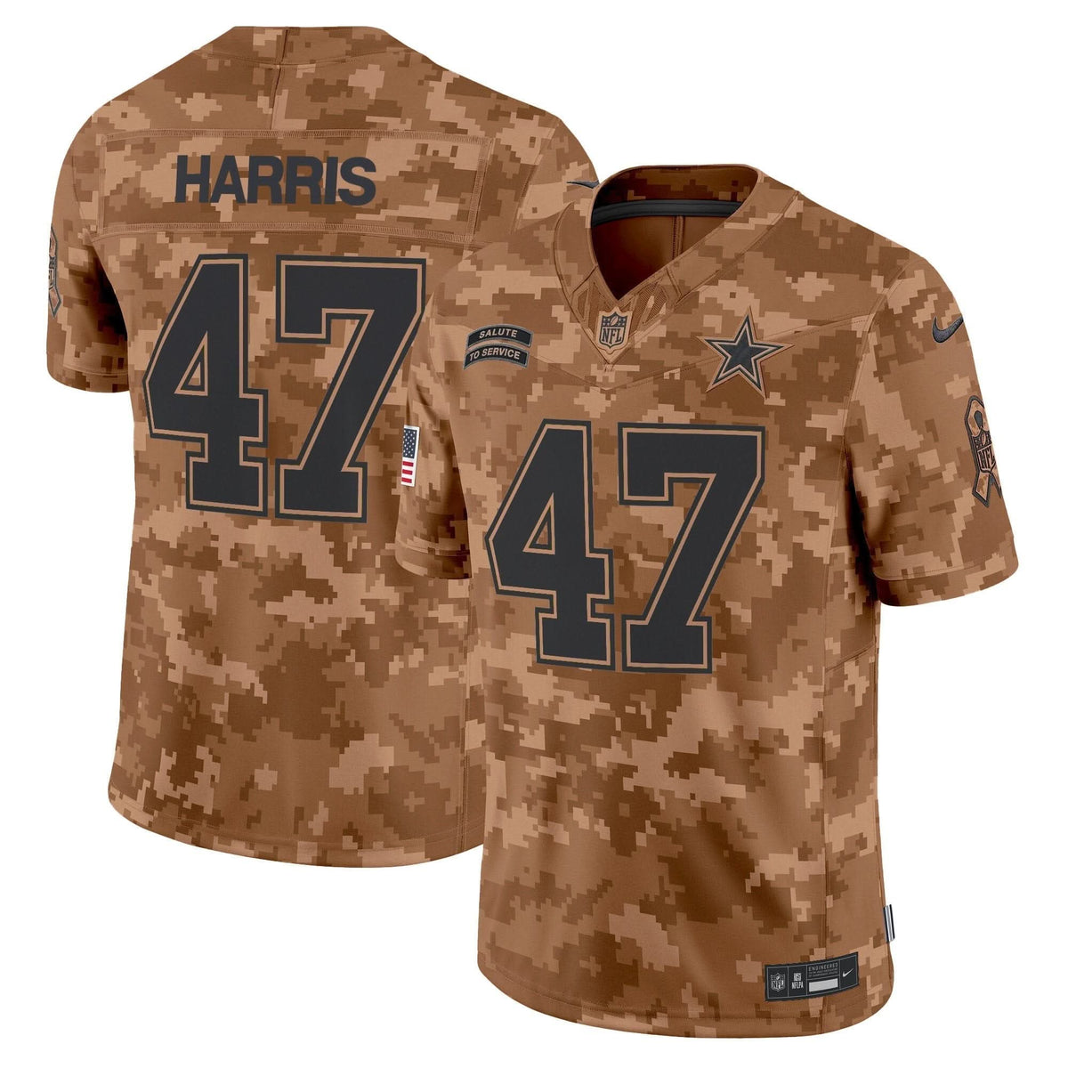 Dallas Cowboys 2024 Salute to Service Vapor Limited Jersey - All stitched - image 18