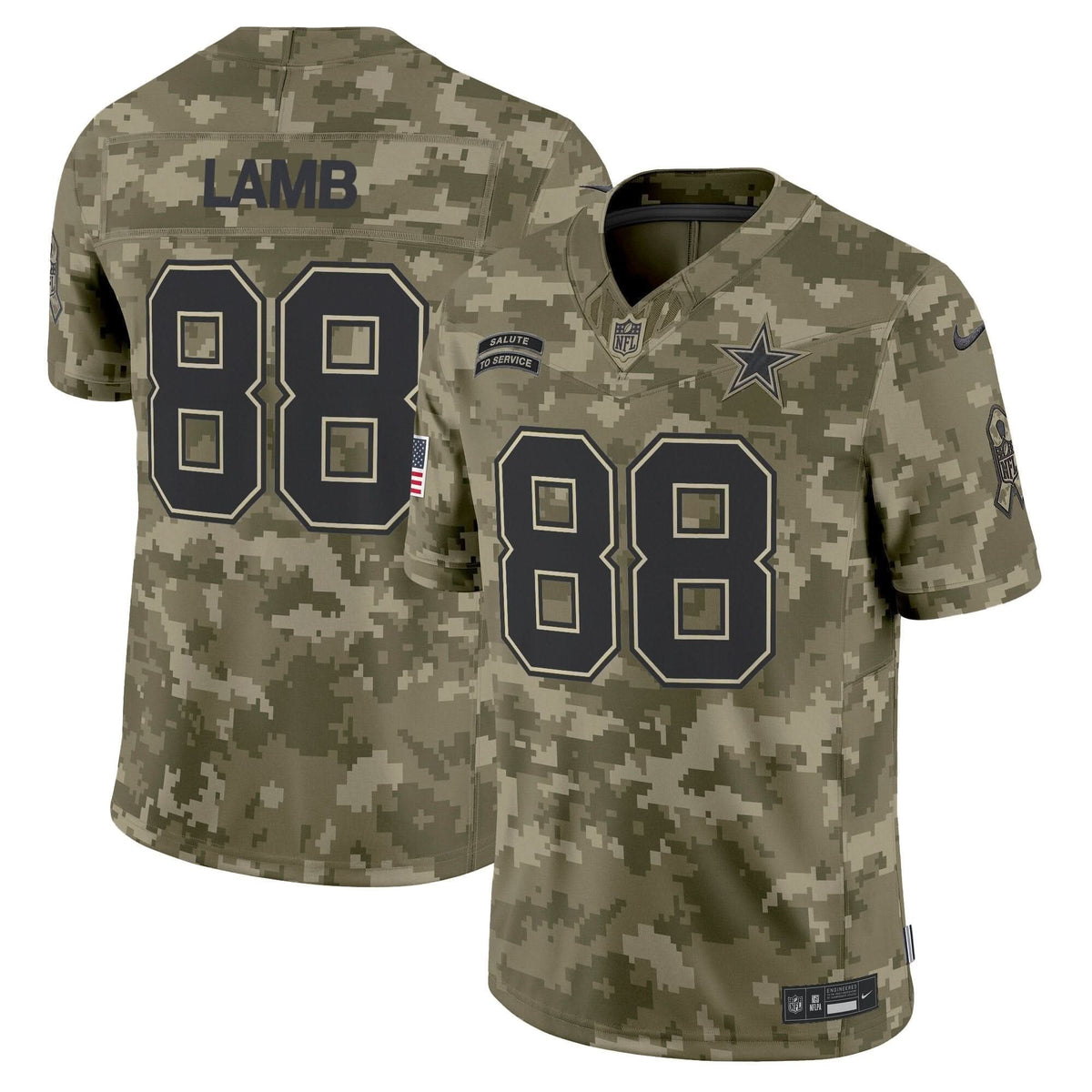 Dallas Cowboys 2024 Salute to Service Vapor Limited Jersey - All stitched - image 21
